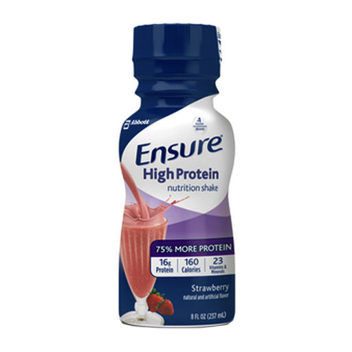 Ensure High Protein Nutrition Shake, Strawberry, 8 oz. Bottle, Retail 6 (PK)