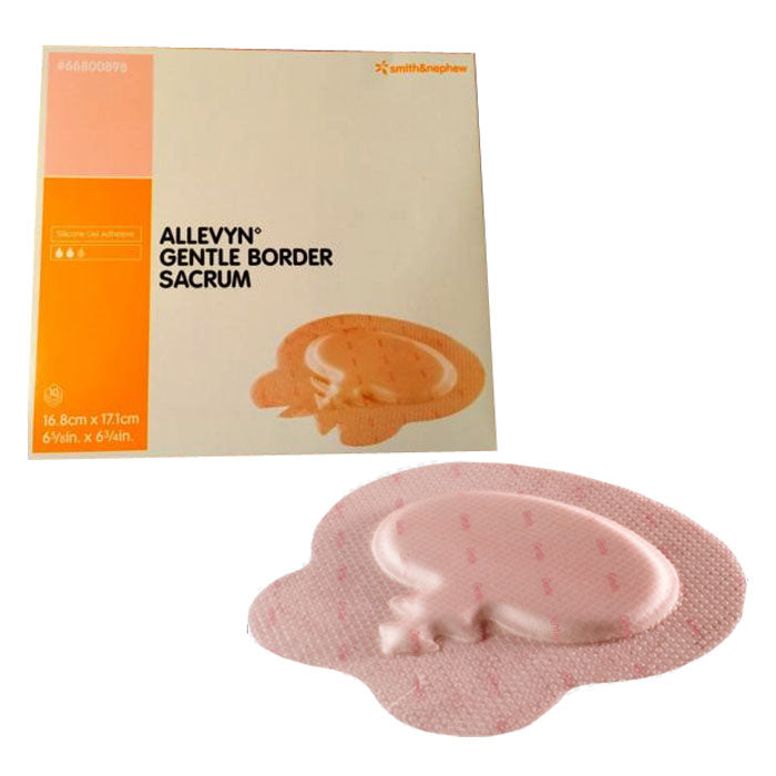 Allevyn Gentle Foam Border Sacrum 6-5/8" x 6-3/4" 10 (BX)