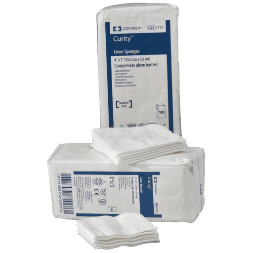 Curity Sterile Cover Sponge, 3" x 4" 1 (EA)