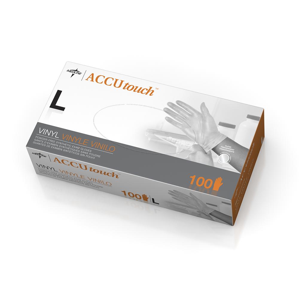 Accutouch Synthetic Exam Gloves - CA Only,Clear,Large 100 (BX)