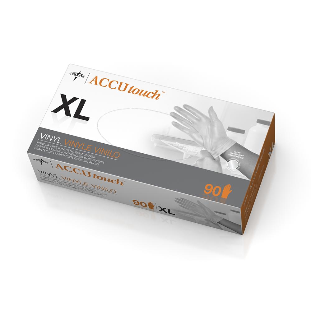 Accutouch Synthetic Exam Gloves - CA Only,Clear,X-Large 90 (BX)