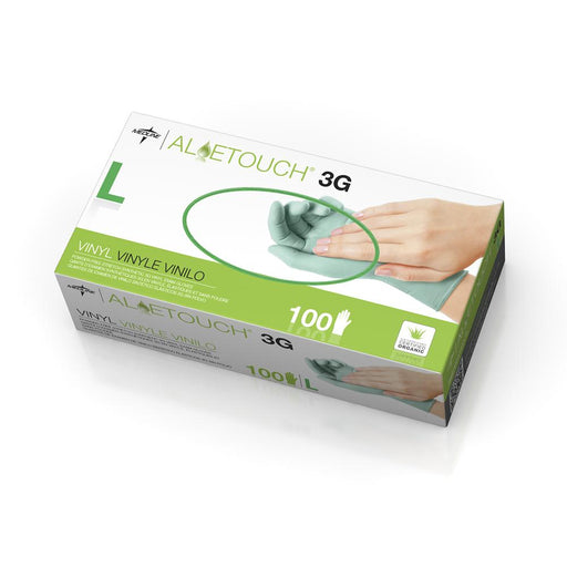 Aloetouch 3G Synthetic Exam Gloves - CA Only,Green,Large 100 (BX)