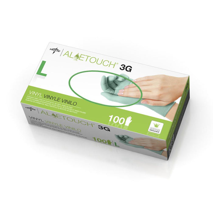 Aloetouch 3G Synthetic Exam Gloves - CA Only,Green,Large 1000 (CS)