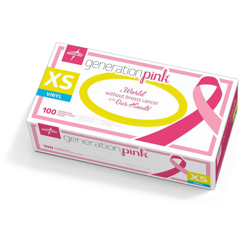 CA - Generation Pink 3G Synthetic Exam Gloves,Pink,X-Small 1000 (CS)