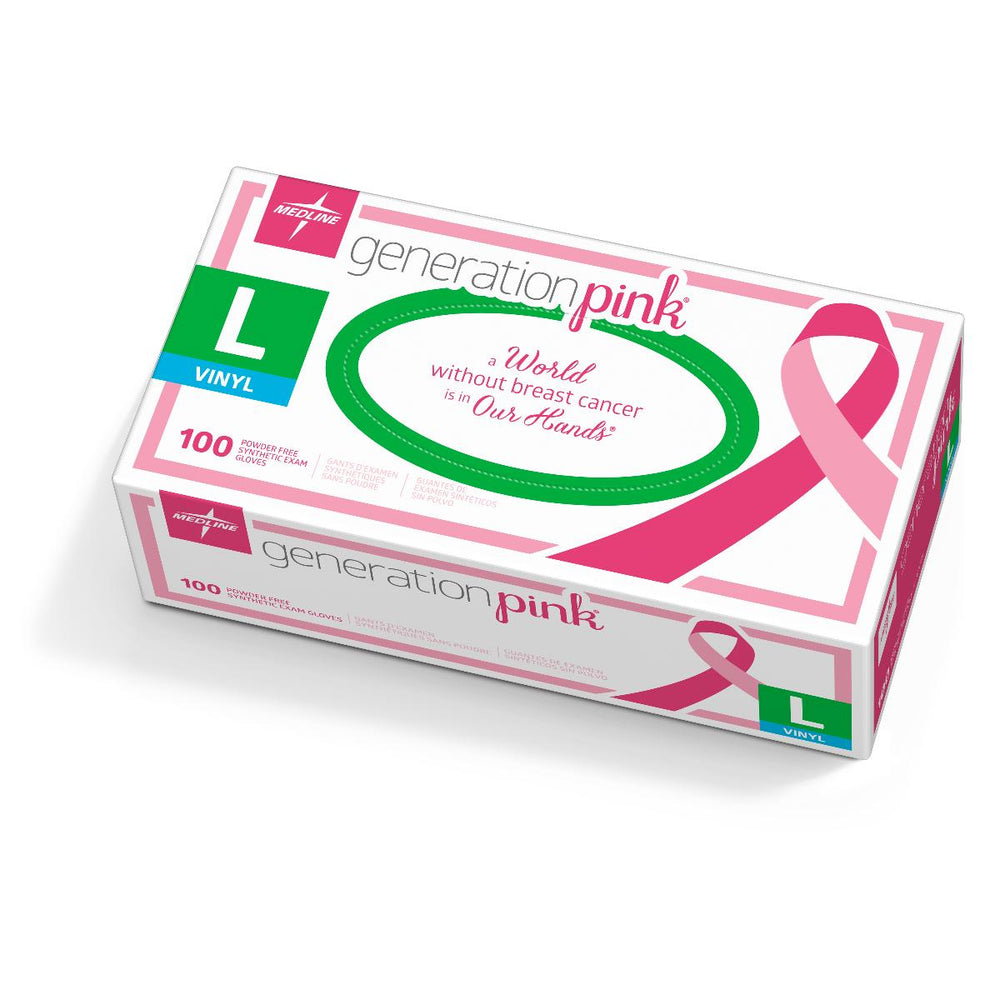 CA - Generation Pink 3G Synthetic Exam Gloves,Pink,Large 1000 (CS)