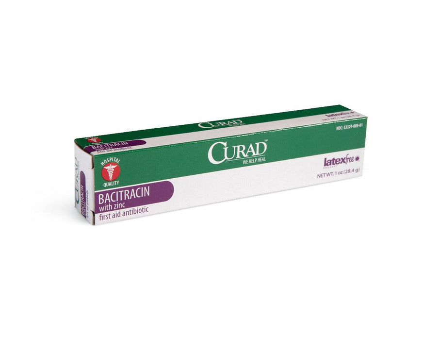 CURAD Bacitracin Antibiotic Ointments with Zinc,1.000 OZ 1 (EA)