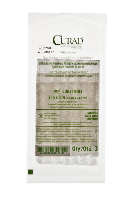 CURAD Sterile Oil Emulsion Nonadherent Gauze Dressing 3 (PK)