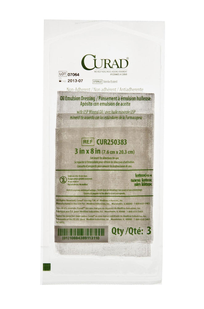 CURAD Sterile Oil Emulsion Nonadherent Gauze Dressing 3 (PK)