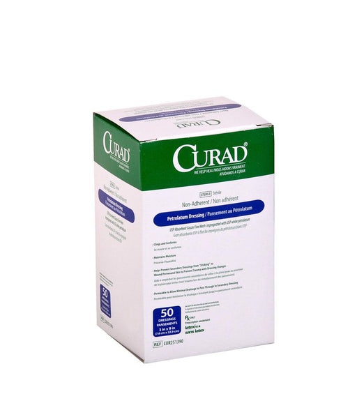 CURAD Sterile Nonadherent Petrolatum Gauze Dressing 50 (BX)
