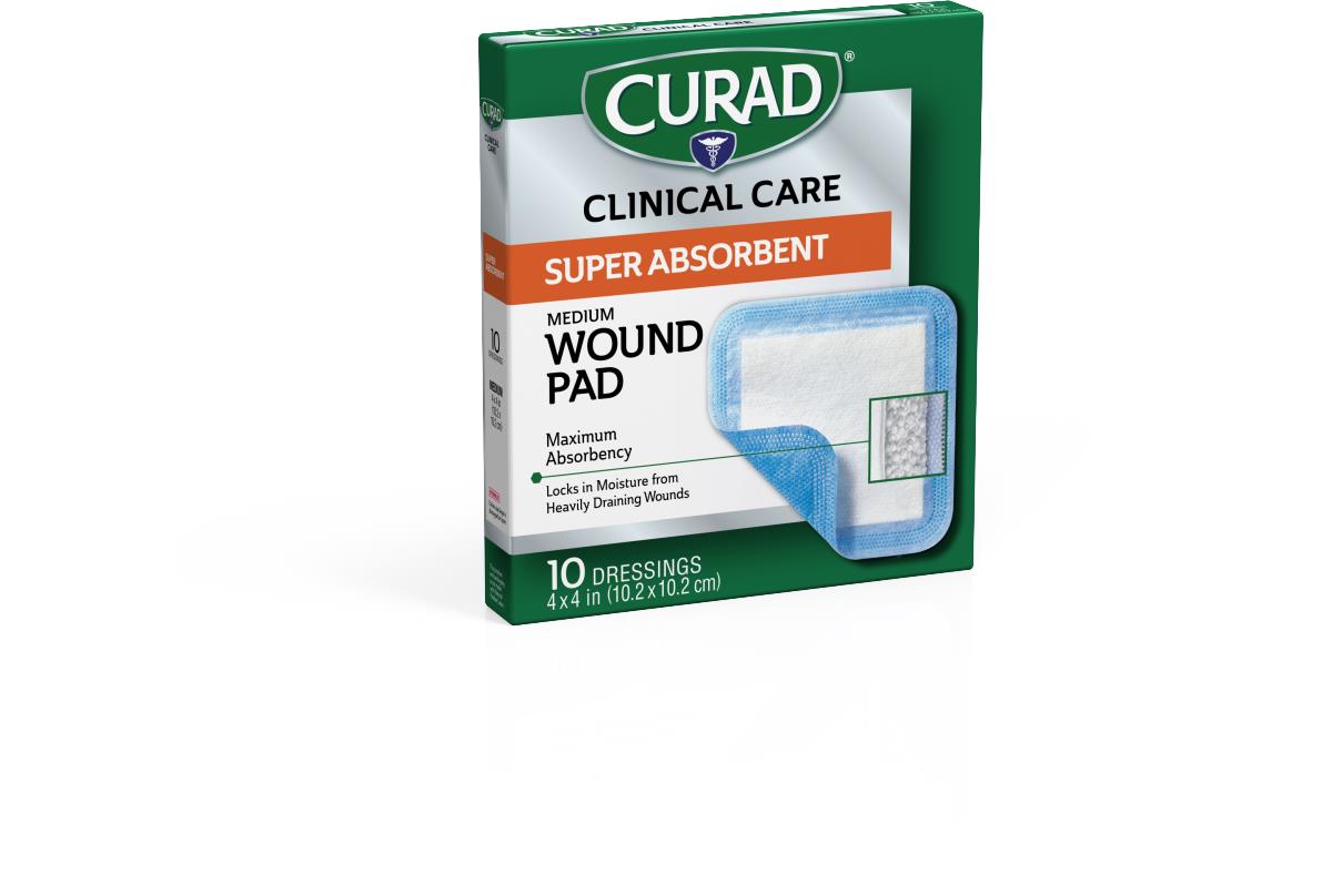 CURAD Clinical Advances Super Absorbent Polymer Wound Dressings 24 (CS)