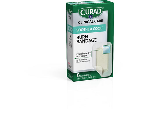 CURAD Soothe & Cool Clear Waterproof Hydrogel Bandages,Clear,No 24 (CS)