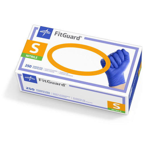 FitGuard Nitrile Exam Gloves,Dark Blue,Small 2500 (CS)