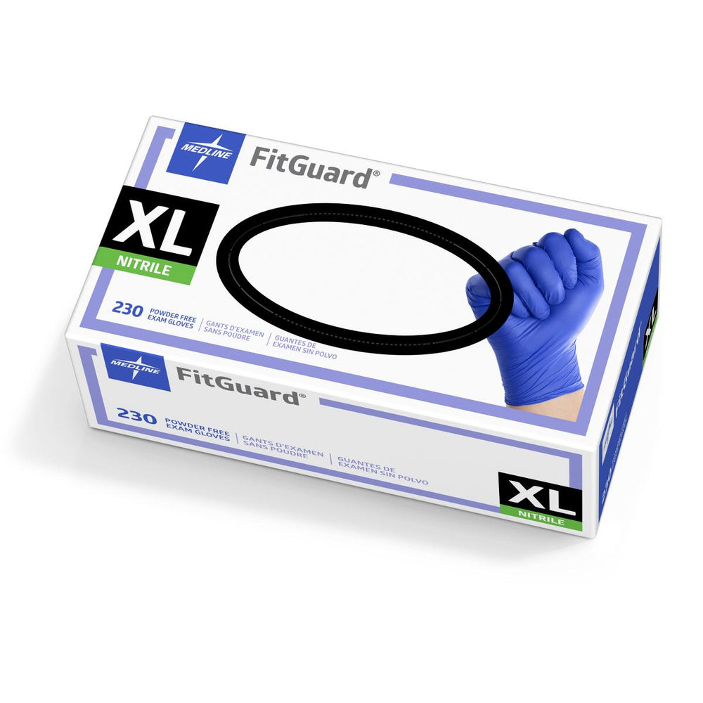 FitGuard Nitrile Exam Gloves,Dark Blue,X-Large 2300 (CS)