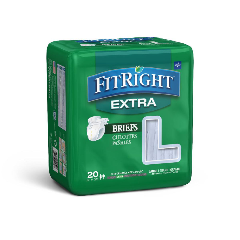 FitRight Extra Incontinence Briefs,48"-58" 20 (BG)