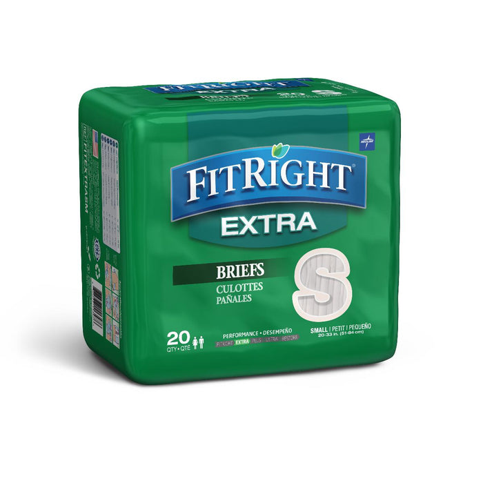 FitRight Extra Incontinence Briefs,20"-32" 20 (BG)