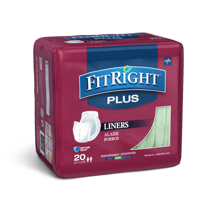 FitRight Incontinence Liners,Green,13 X30 (13" X 30") 80 (CS)