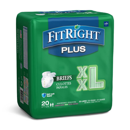 FitRight Plus Incontinence Briefs,60"-69" 80 (CS)