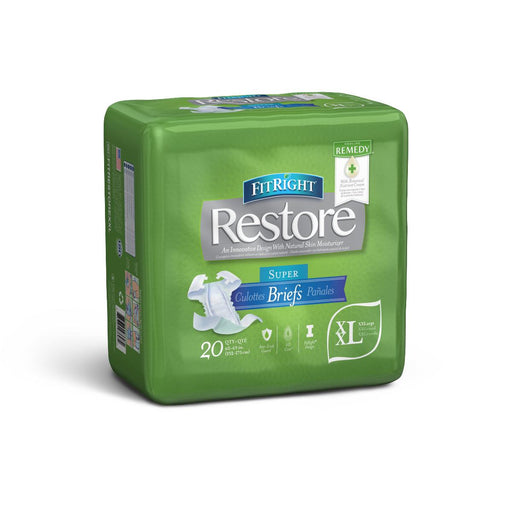 FitRight Restore Super Incontinence Briefs with Remedy Phytoplex,60"-69" 80 (CS)