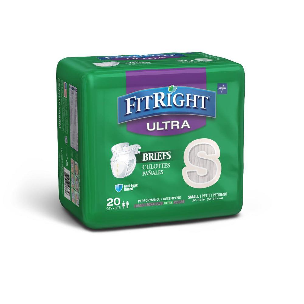 FitRight Ultra Incontinence Briefs,20"-32" 20 (BG)