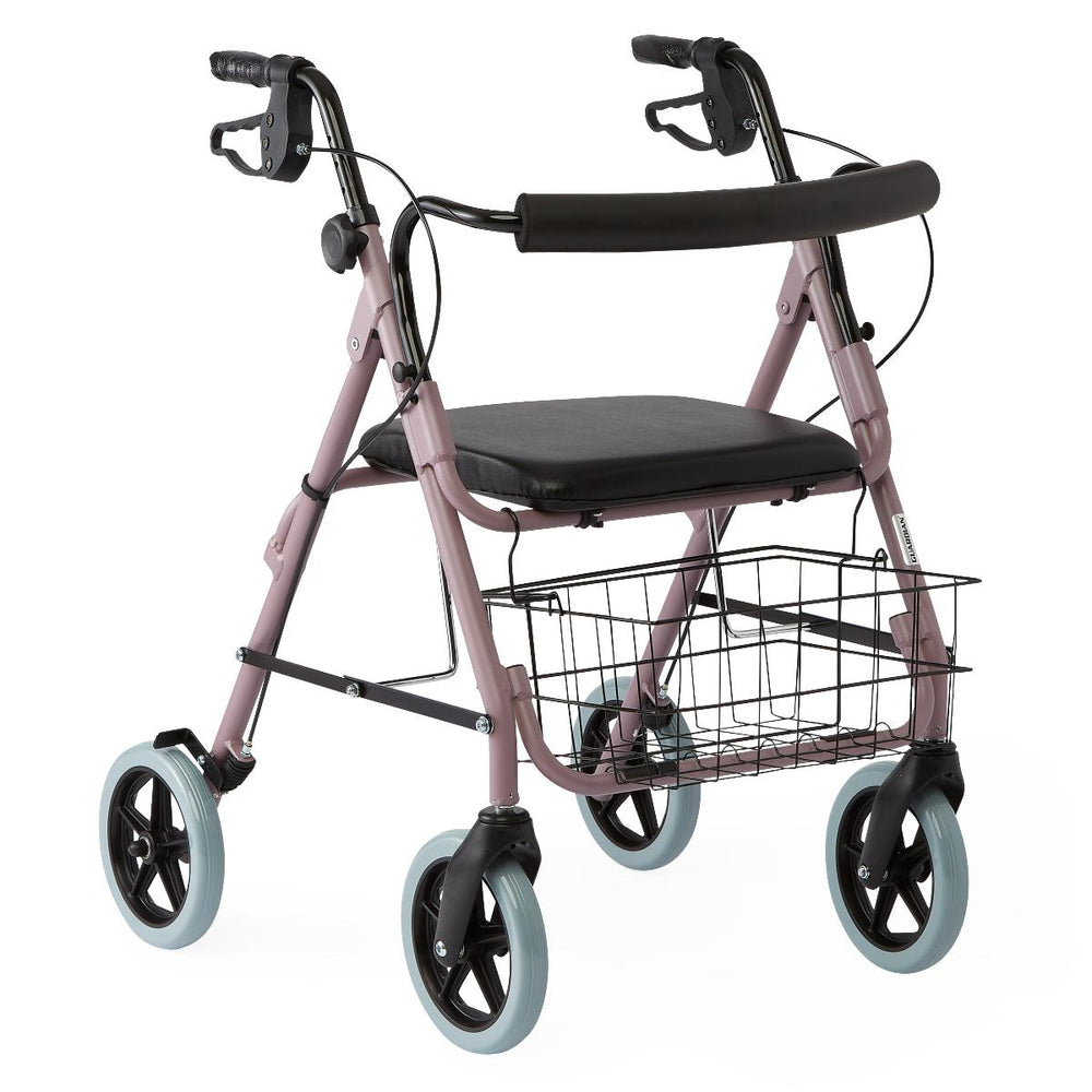 Guardian Deluxe Rollators with 8" Wheels,Red,8.000 IN 1 (EA)