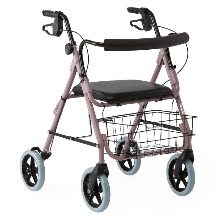 Guardian Deluxe Rollators with 8" Wheels,Red,8.000 IN 1 (EA)