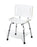 Basic Shower Chair with Back,White 1 (EA)