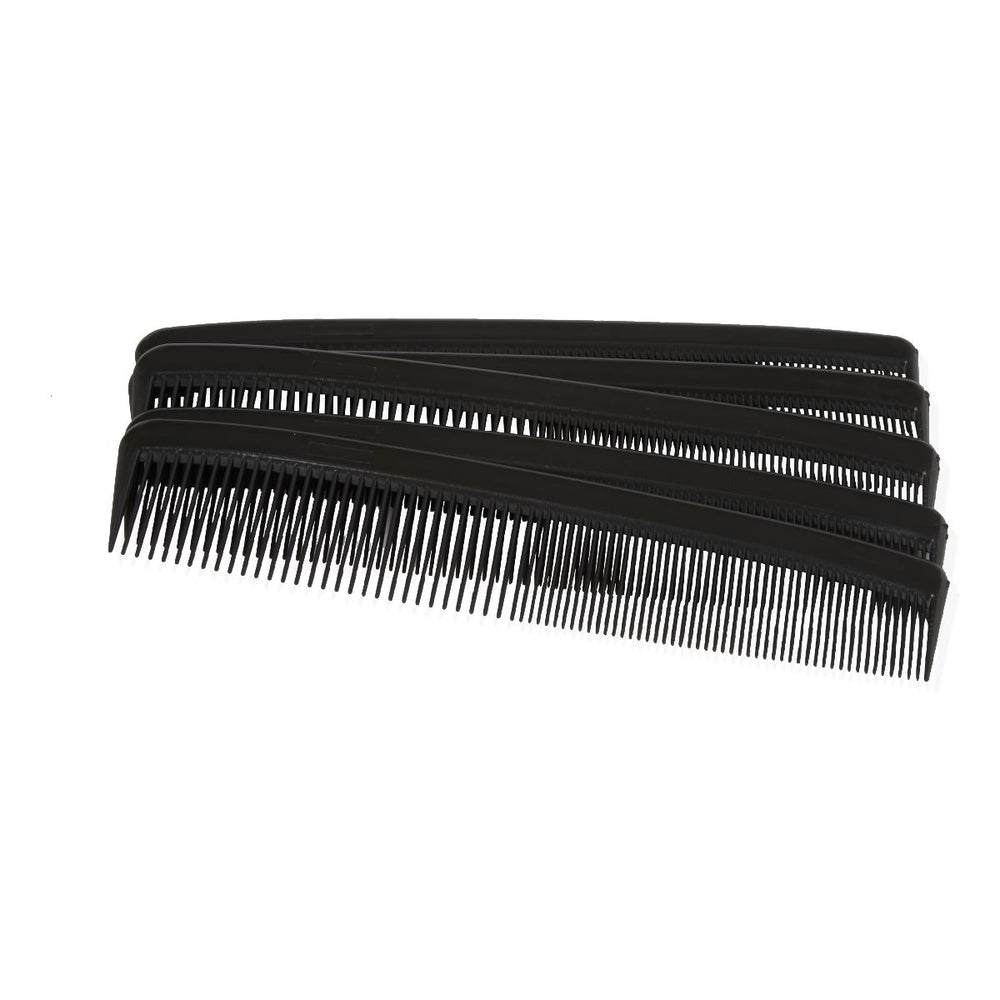 Classic Plastic Combs,Black 144 (GR)