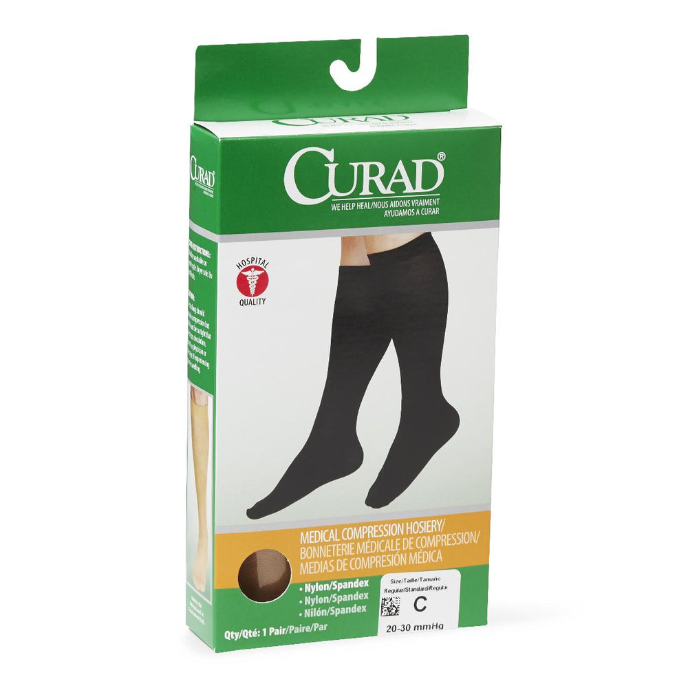 CURAD Knee-High Compression Hosiery,Beige,C 1 (EA)