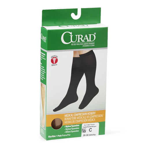 CURAD Knee-High Compression Hosiery,Beige,C 1 (EA)