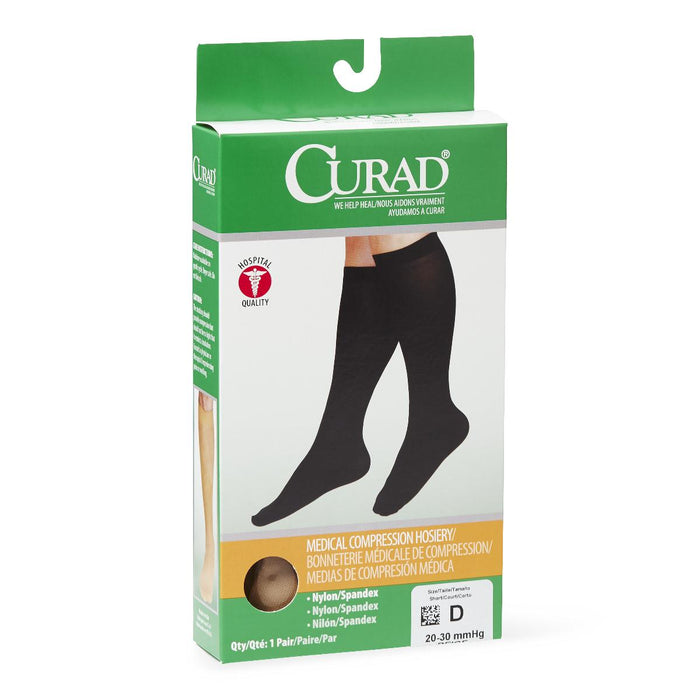 CURAD Knee-High Compression Hosiery,Beige,D 1 (EA)
