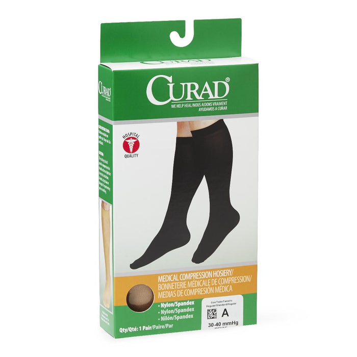 CURAD Knee-High Compression Hosiery,Beige,A 1 (EA)