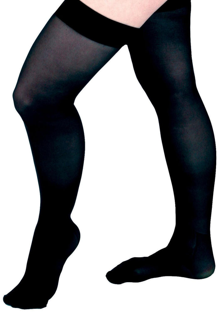 CURAD Thigh-High Compression Hosiery,Black,E 1 (EA)