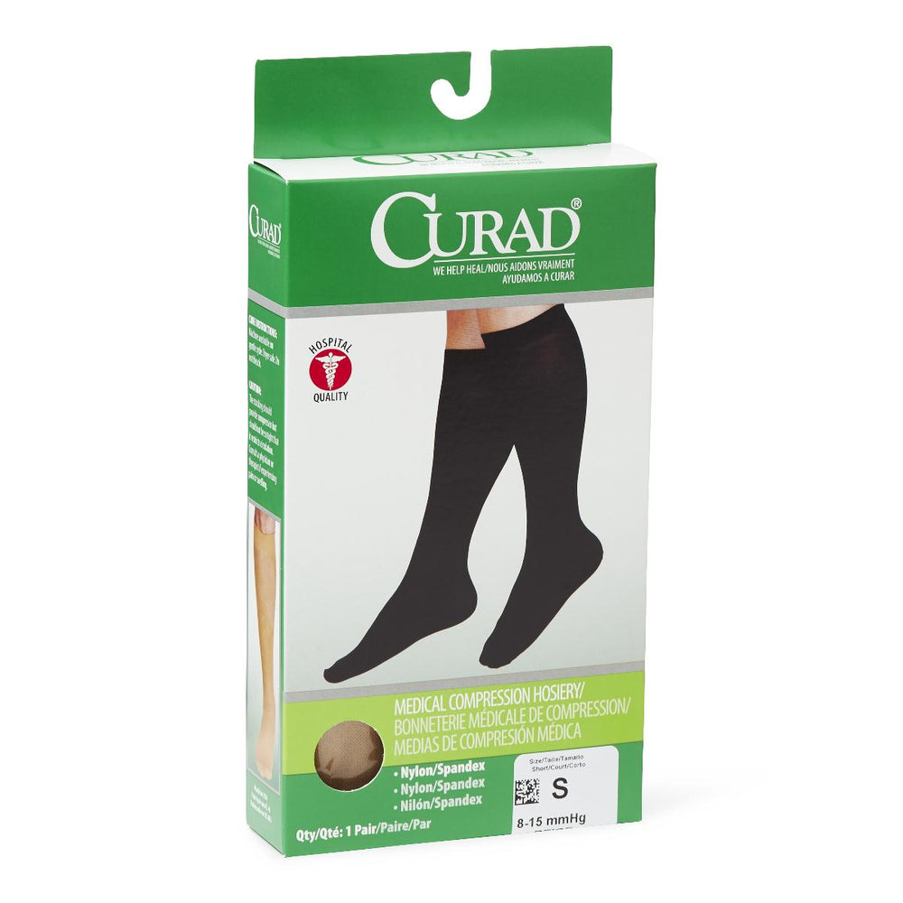 CURAD Knee-High Compression Hosiery,Beige,Small 1 (EA)