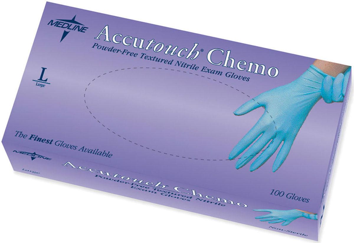 Accutouch Chemo Nitrile Exam Gloves,Blue,Large 100 (BX)