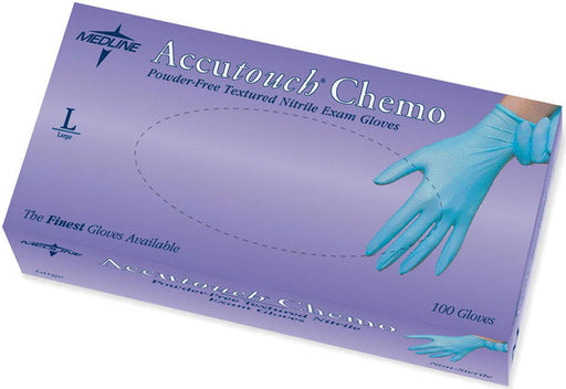 Accutouch Chemo Nitrile Exam Gloves,Blue,Large 100 (BX)