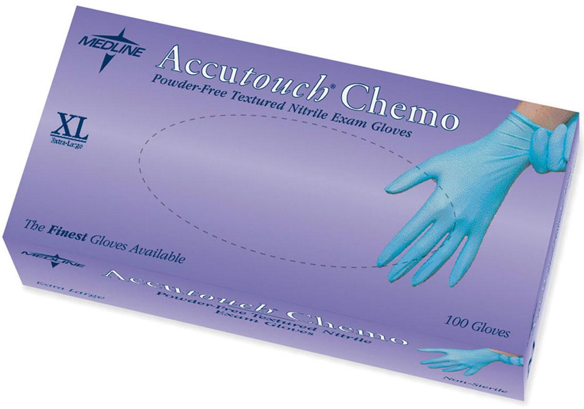 Accutouch Chemo Nitrile Exam Gloves,Blue,X-Large 100 (BX)