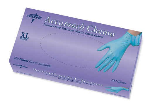 Accutouch Chemo Nitrile Exam Gloves,Blue,X-Large 1000 (CS)