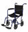 Aluminum Transport Chair with 8" Wheels,Blue,8.000 IN 1 (CS)