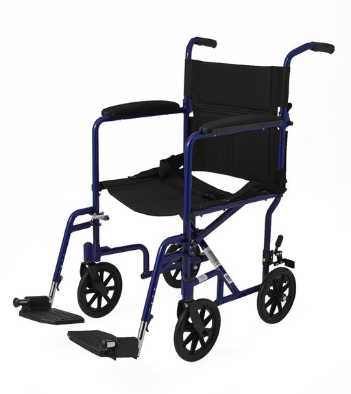 Aluminum Transport Chair with 8" Wheels,Blue,8.000 IN 1 (CS)