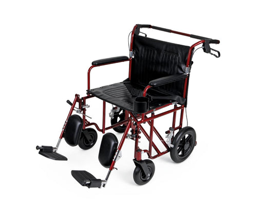 Freedom Plus Lightweight Bariatric Transport Chairs,Red,12.000 IN 1 (EA)