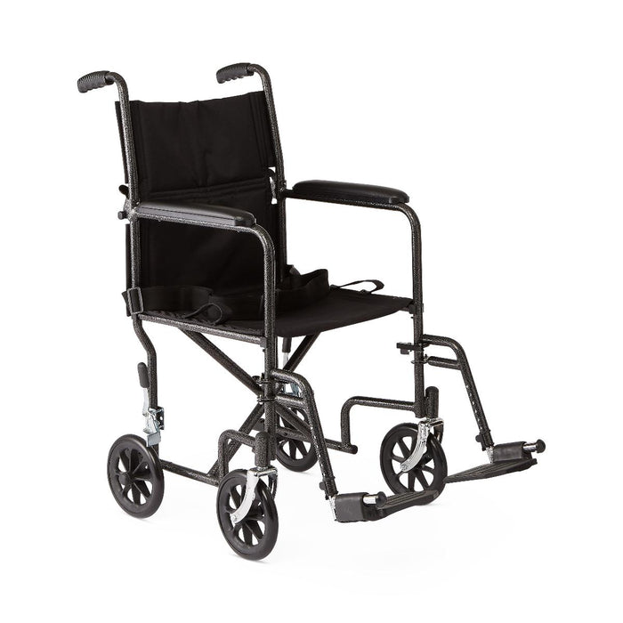 Basic Steel Transport Chairs,Black,8.000 IN 1 (EA)