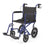 Aluminum Transport Chair with 12" Wheels,Blue,12.000 IN 1 (CS)