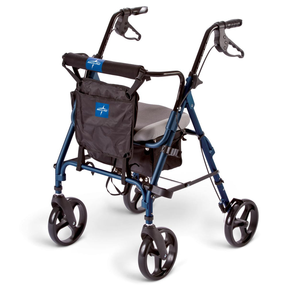 Deluxe Comfort Rollators,Blue,8.000 IN 1 (CS)