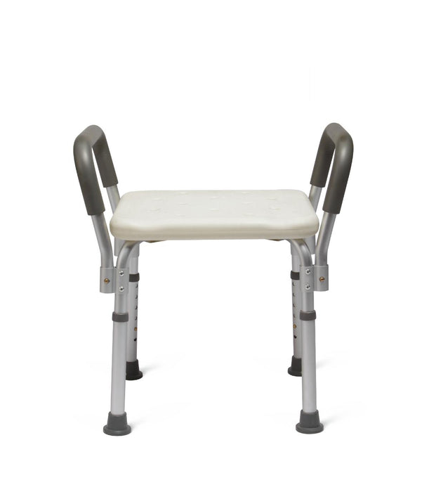 Knockdown Bath Bench with Arms,White 2 (CS)