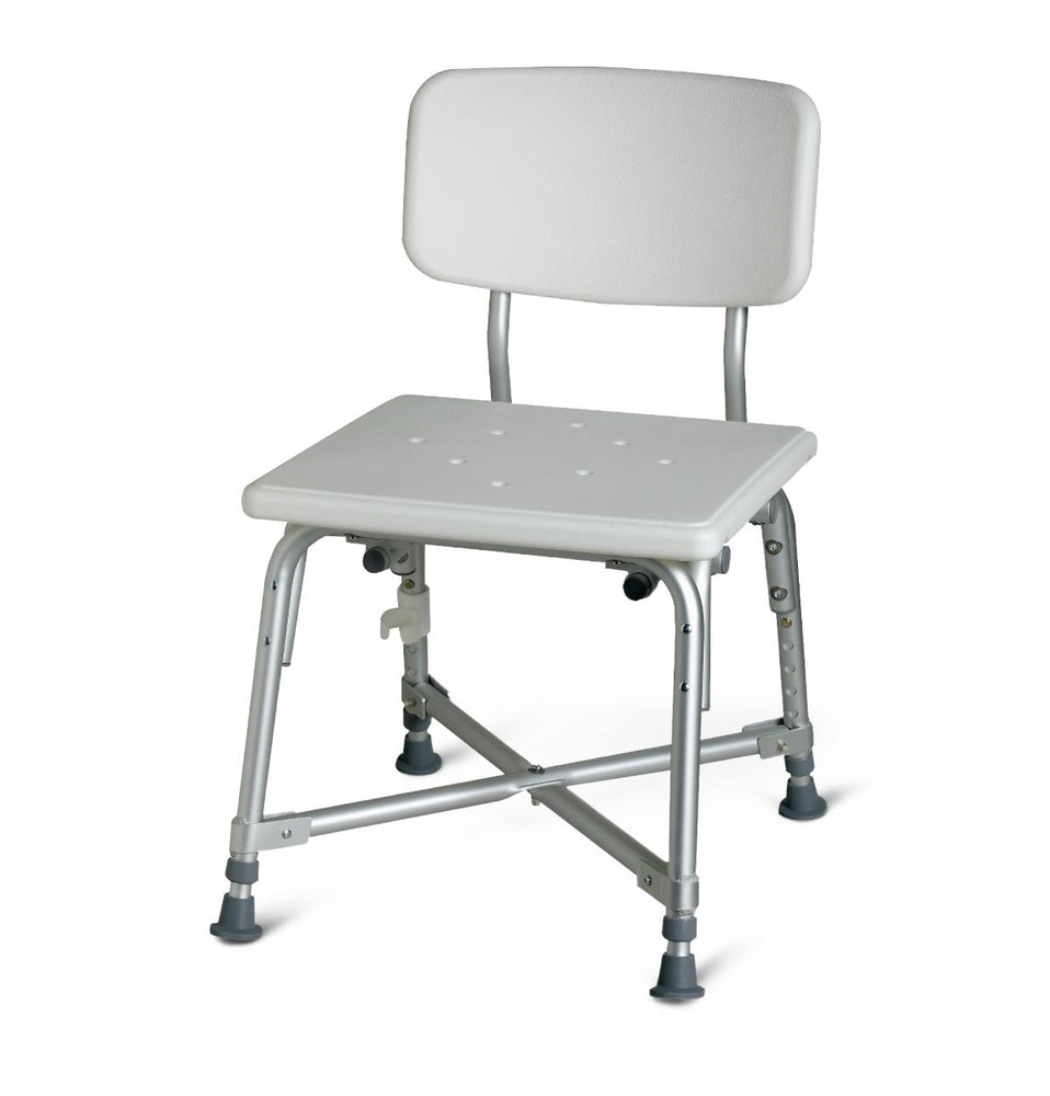 Bariatric Aluminum Bath Bench with Back 1 (CS)
