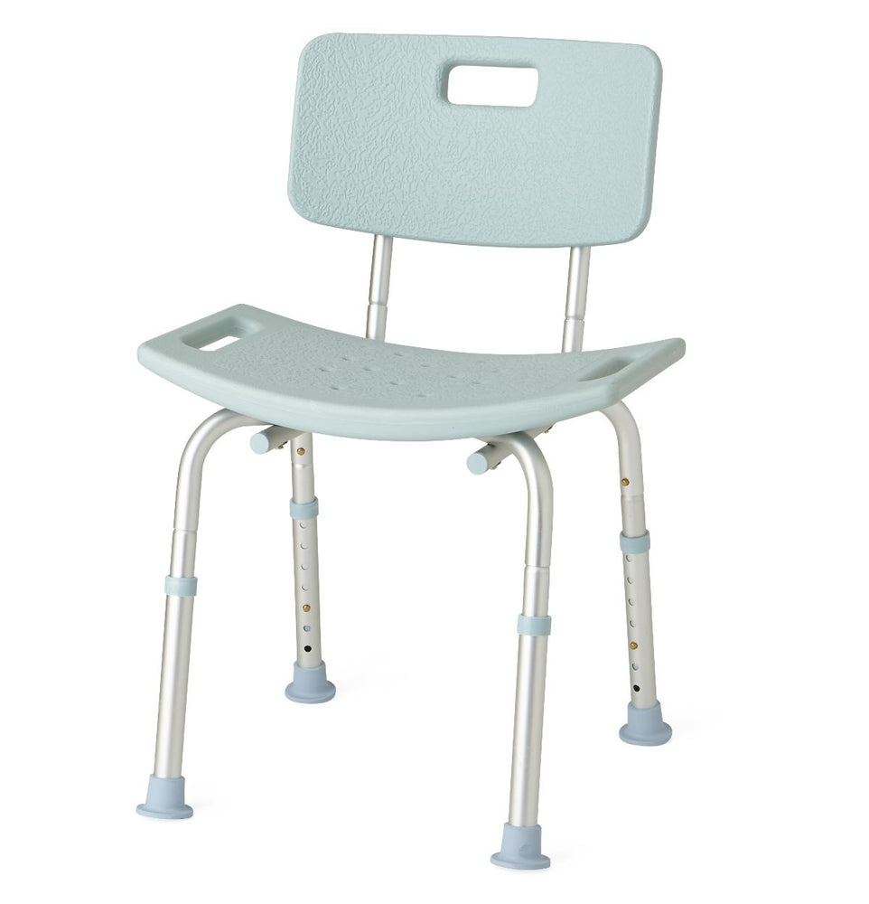 Knockdown Bath Benches with Microban,Light Blue 1 (EA)