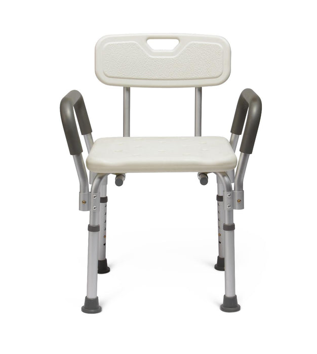 Knockdown Bath Bench with Arms,White 2 (CS)