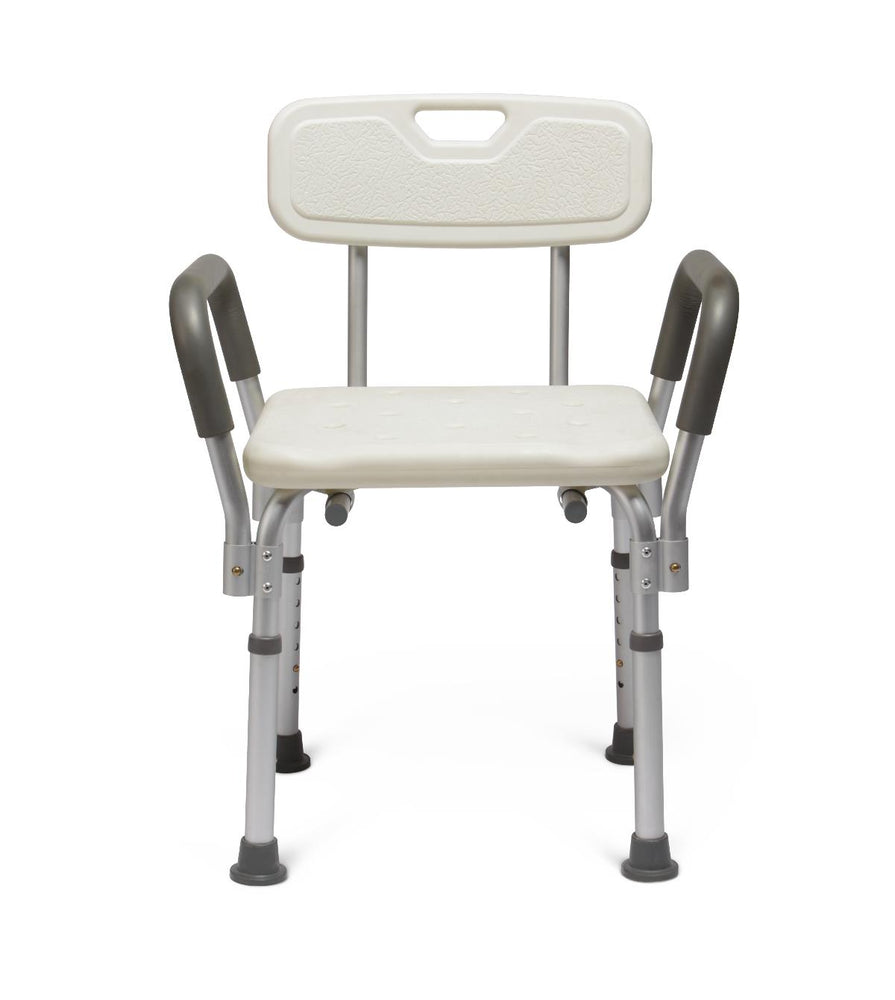 Knockdown Bath Bench with Arms,White 2 (CS)