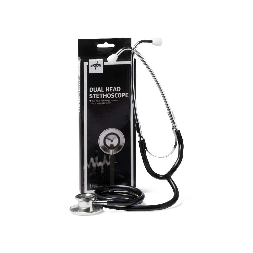 Dual-Head Stethoscopes,Black 1 (EA)