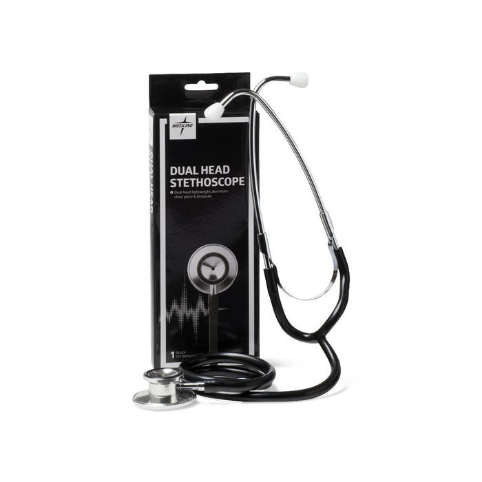 Dual-Head Stethoscopes,Black 1 (EA)